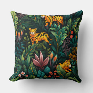 Roar & Explore Rainforest Botanical Cushion