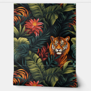 Roar & Explore Rainforest Botanical Wallpaper