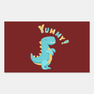 Roar into Fun with a Dino-Mite Party! Rectangular Sticker