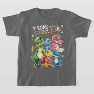 Roar into the School Year – Cute Dinosaur Back to T-Shirt