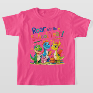 Roar into the School Year – Cute Dinosaur Back to  T-Shirt