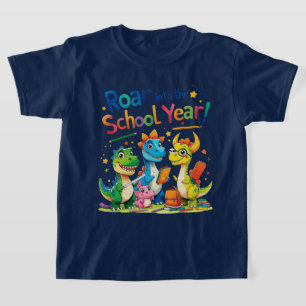Roar into the School Year – Cute Dinosaur Back to  T-Shirt