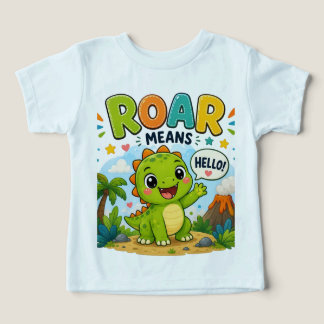 Roar Means Hello! | Cute Friendly Dragon Cartoon D