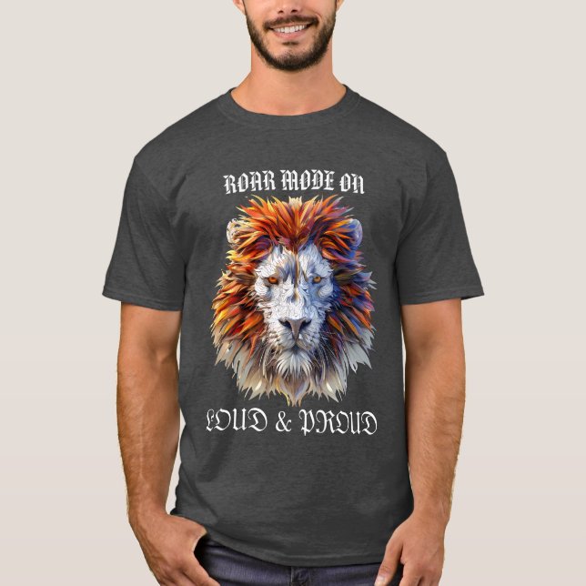 Roar Mode On – Bold Lion Shirt (Front)