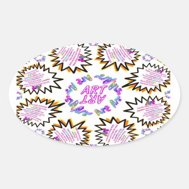 Roar Of Change Oval Sticker (Front)
