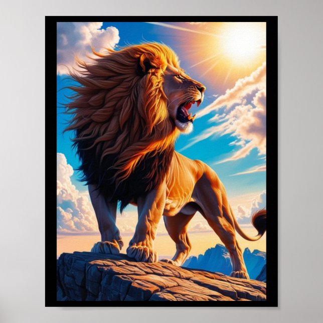 Roar Of Independence Liberty T Sticker  Poster (Front)