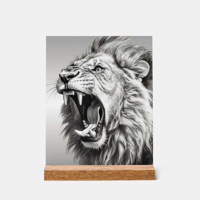 Roar of the Lion  Acrylic Sign (Front)