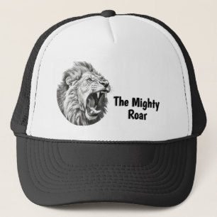 Roar of the Lion Custom Name Text Lines Trucker Hat