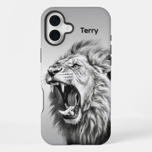 Roar of the Lion Personal Name iPhone 16 Plus Case