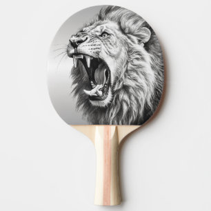 Roar of the Lion  Ping Pong Paddle