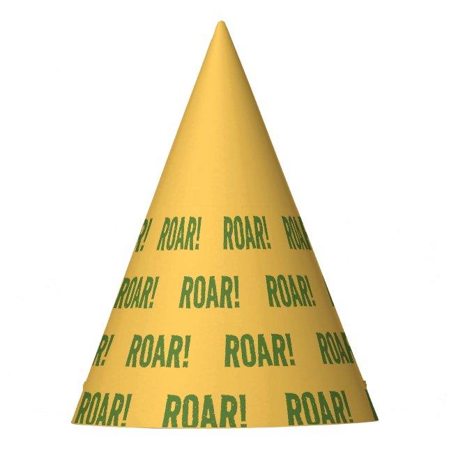 Roar Party Animals Birthday Hat (Front)