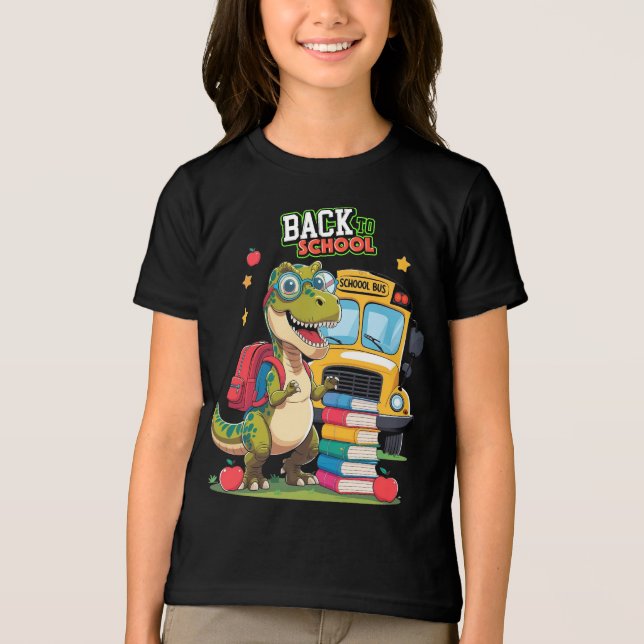 Roar-Ready for School – Dino Edition Tri-Blend Shirt (Front)