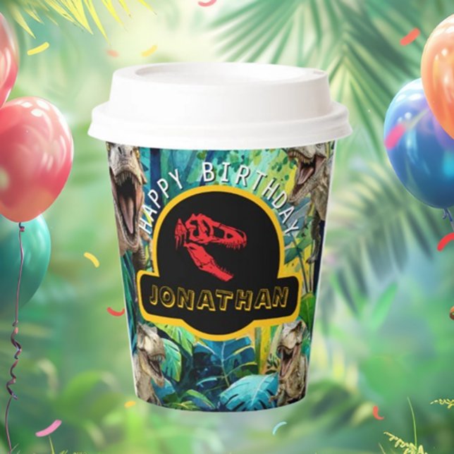  ROAR-some Birthday Bash Paper Cups (Make your celebration unforgettable with ROAR-some Birthday Bash Paper Cups!)