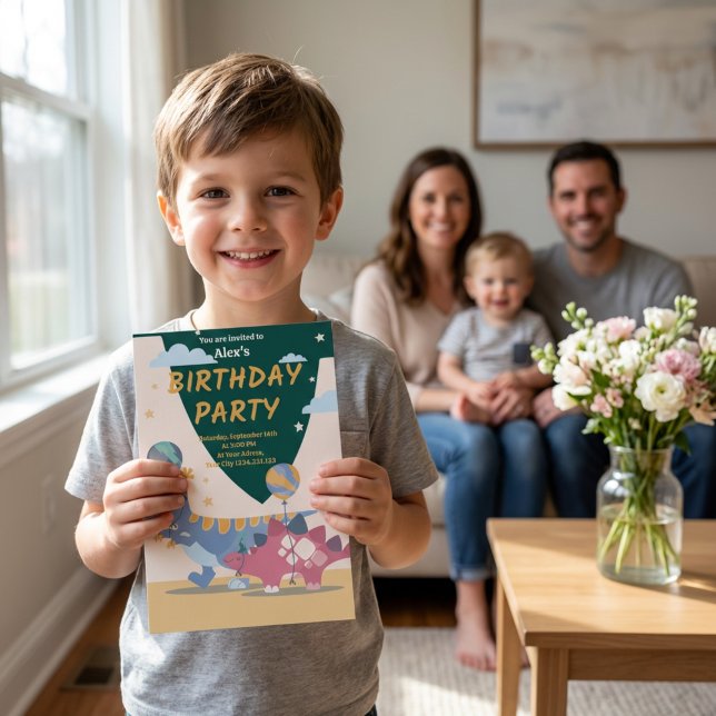 Roar-some Dino Party Invitations: Fun & Easy Scrip Invitation (Roar-Some Dinosaur Birthday Party Invitation Fun Script Design)