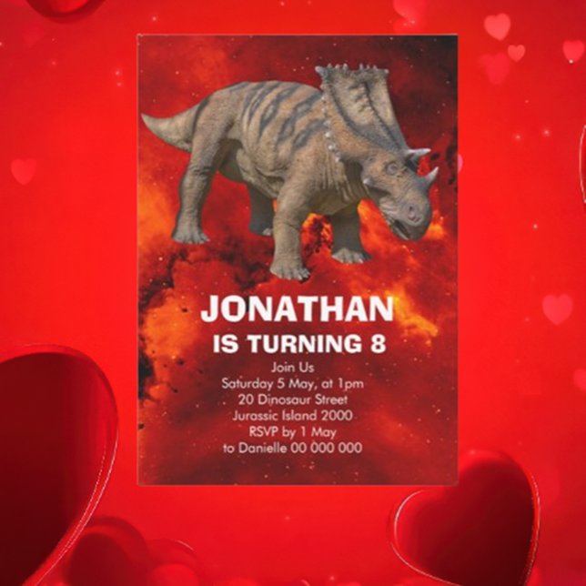 Roar-some Dinosaur Birthday Party Invitation (hope you’re ready to stomp, stomp, roar because we’re throwing a Jurassic-sized birthday bash )