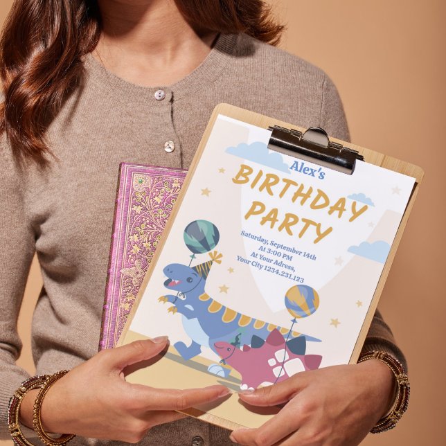 Roar-Some Dinosaur Birthday Party Invitation Fun S (Roar-some Dino Party Invitations! Fun & Customizable Templates)