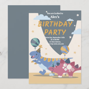 Roar-Some Dinosaur Birthday Party Invitation Fun S