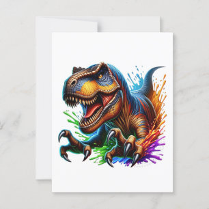 Roar-Some Dinosaur, Fun T-Rex Dino Card for Kids 