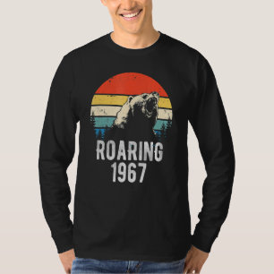 Roaring 1967 Vintage Retro Sunset Bear Animal 55th T-Shirt