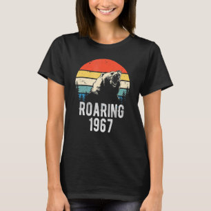 Roaring 1967 Vintage Retro Sunset Bear Animal 55th T-Shirt