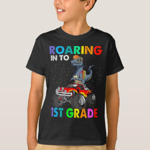 Roaring 1st grade Dinosaur T Rex Back to School T-Shirt
