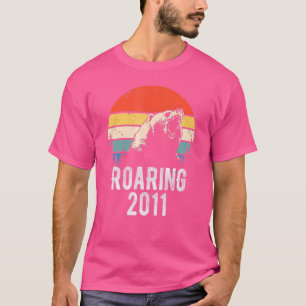Roaring 2011 Vintage Retro Sunset Bear Animal 11th T-Shirt