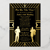 Roaring 20s art deco flapper girl and gangster