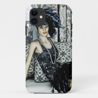 Roaring 20s Flapper Fashion Art Illustration