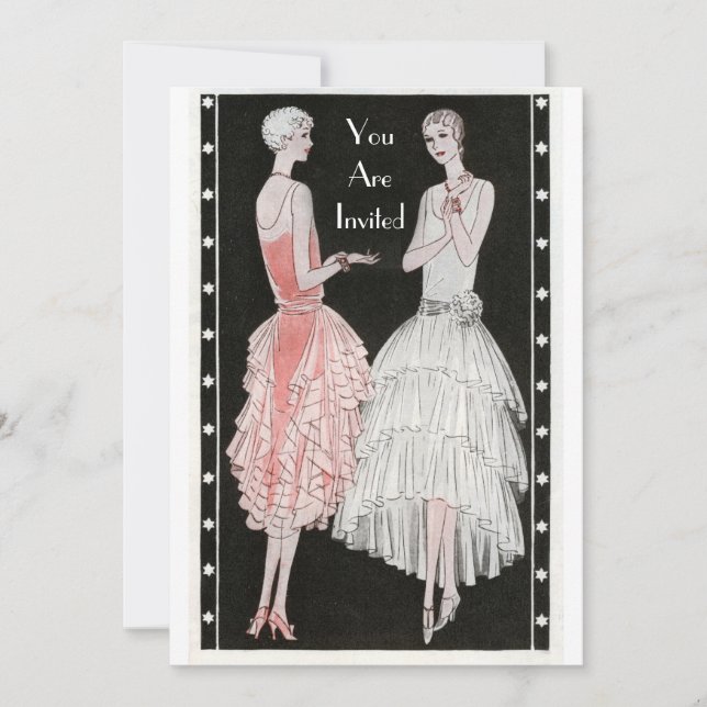 Roaring 20s Party Invitation (Front)