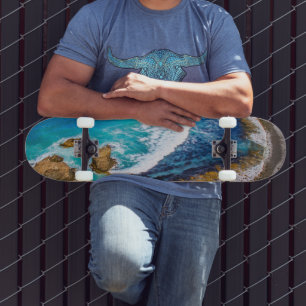 Roaring Bay At Nugget Point Skateboard