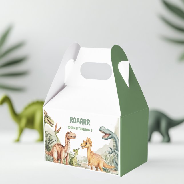 Roaring Dinosaur Birthday Party  Favour Box (Creator Uploaded)