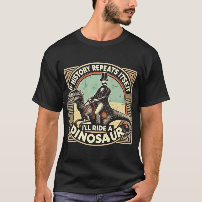 Roaring Dinosaur Design T-Shirt (Front)