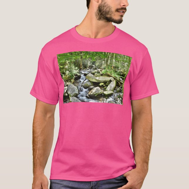 Roaring Fork Stream Great Smoky Mountains Active T-Shirt (Front)