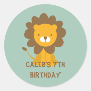 Roaring Fun Favour Sticker or Envelope Seal