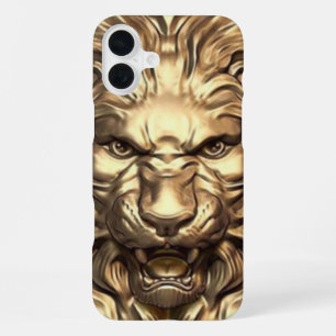 Roaring Gold Lion Head Phone Case