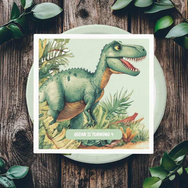 Roaring Good Time Dinosaur Party Napkin (Creator Uploaded)
