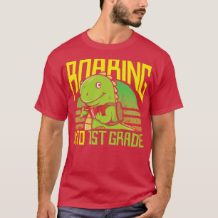 Roaring Into 1st First Grade Dinosaur T-Shirt
