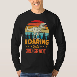 Roaring Into 3rd Grade Vintage Dinosaur Back To Sc T-Shirt