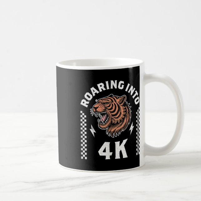 Roaring Into 4k Roaring Tiger Back To School Boy G Coffee Mug (Right)