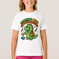 Roaring Into Kindergarten Dinosaur T-Shirt