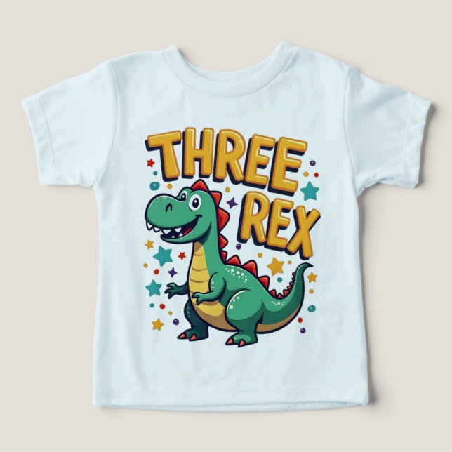 Roaring Into Three: Three Rex  (Design Front)