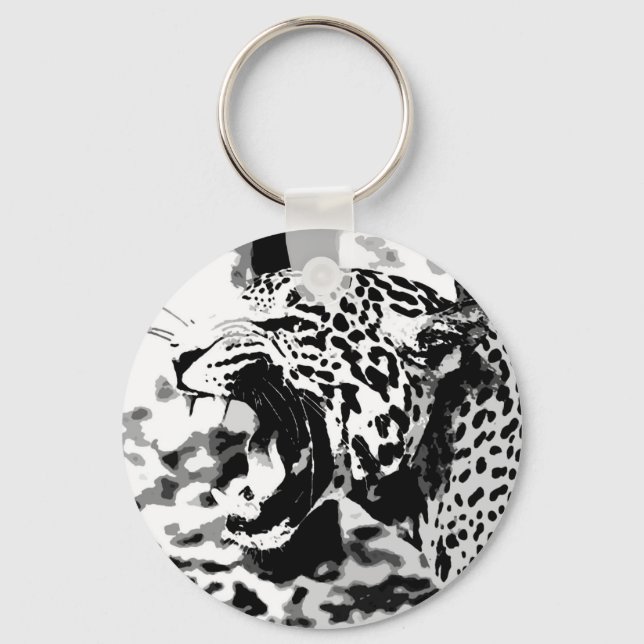 Roaring Jaguar Key Ring (Front)