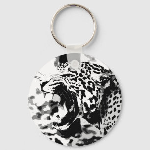 Roaring Jaguar Key Ring