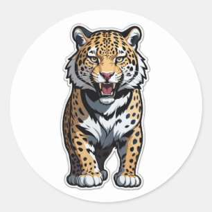 Roaring Jaguar Sticker - Unleash the Primal Power