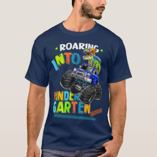 Roaring Kindergarten Dinosaur Monster Truck Back t T-Shirt