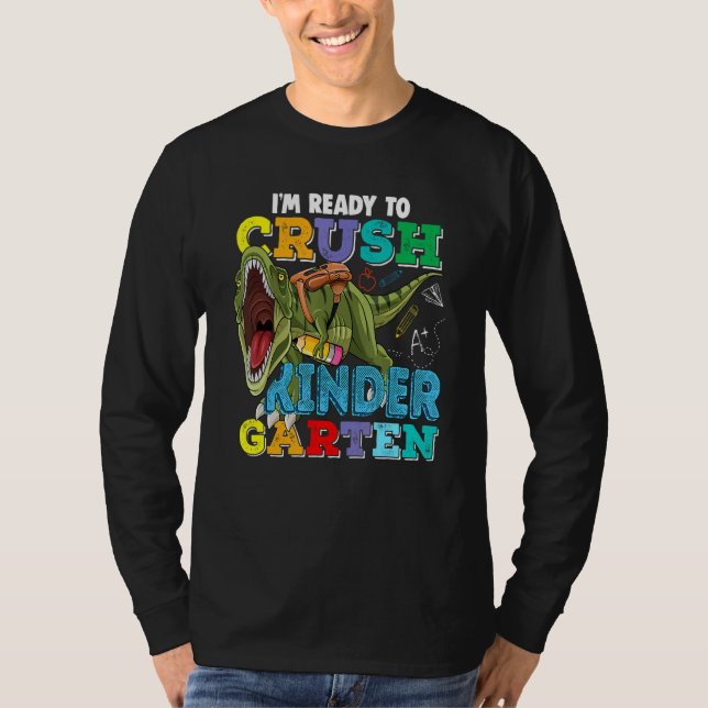 Roaring Kindergarten Dinosaur Rex Back To School B T-Shirt (Front)