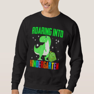 Roaring Kindergarten Dinosaur T Rex Back to School Sweatshirt