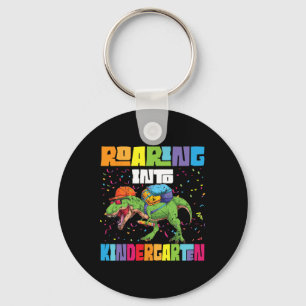 Roaring Kindergarten Dinosaur T Rex Ck To School B Key Ring