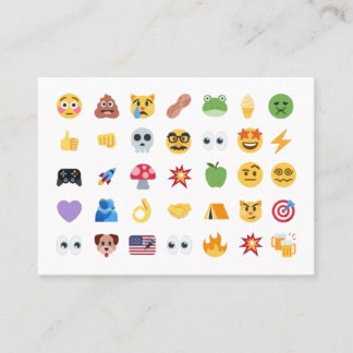 Roaring Kitty 35 Emoji Timeline GME MOASS DFV meme Business Card