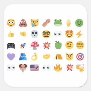 Roaring Kitty 35 Emoji Timeline GME MOASS DFV meme Square Sticker